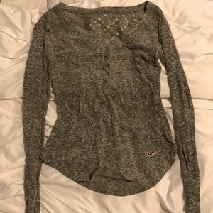 lace back hollister long sleeve
